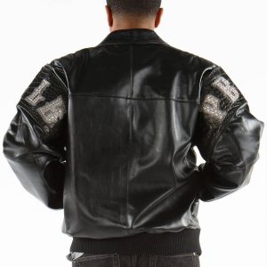 Pelle Pelle Men 1978 Prestige in Cabernet Alligator Black Leather Jacket
