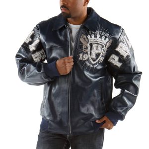 Pelle Pelle Men 1978 Prestige in Cabernet Alligator Navy Blue Jacket