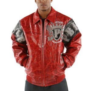 Pelle Pelle Men 1978 Prestige in Cabernet Alligator Red Leather Jacket Pelle Pelle Store