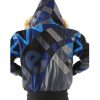 Pelle Pelle Men Abstract Black Fur Hood Jacket