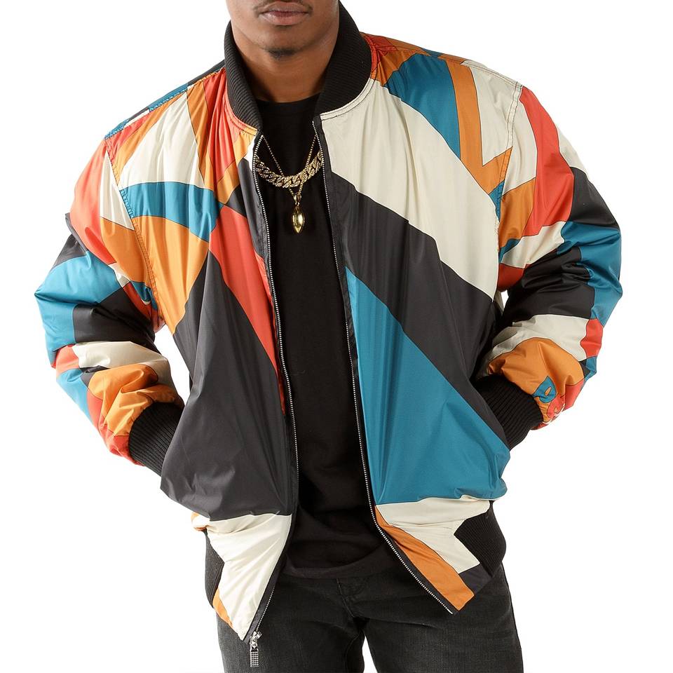 Pelle Pelle Men Abstract Multi Color Jacket