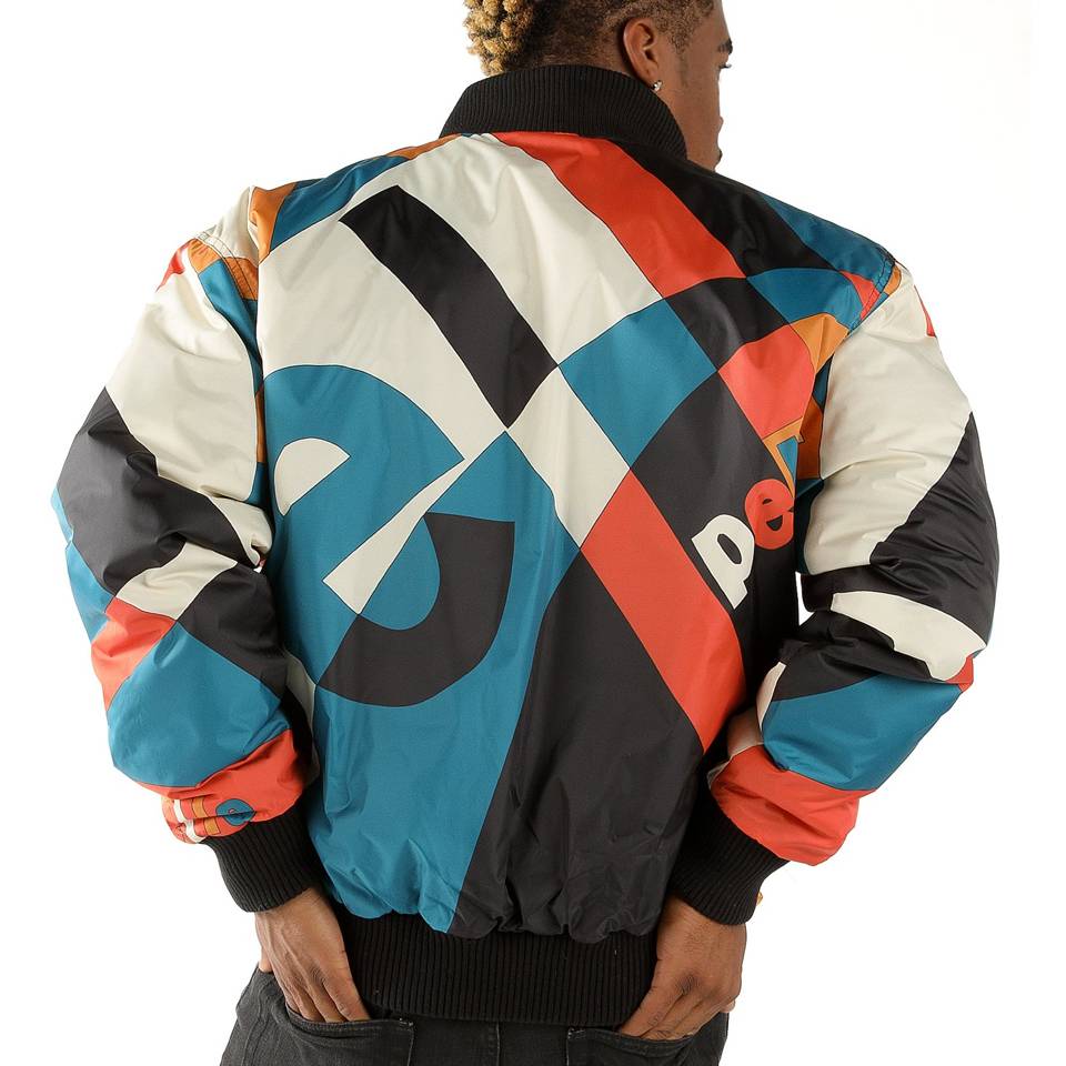 Pelle Pelle Men Abstract Multi Color Nylon Jacket