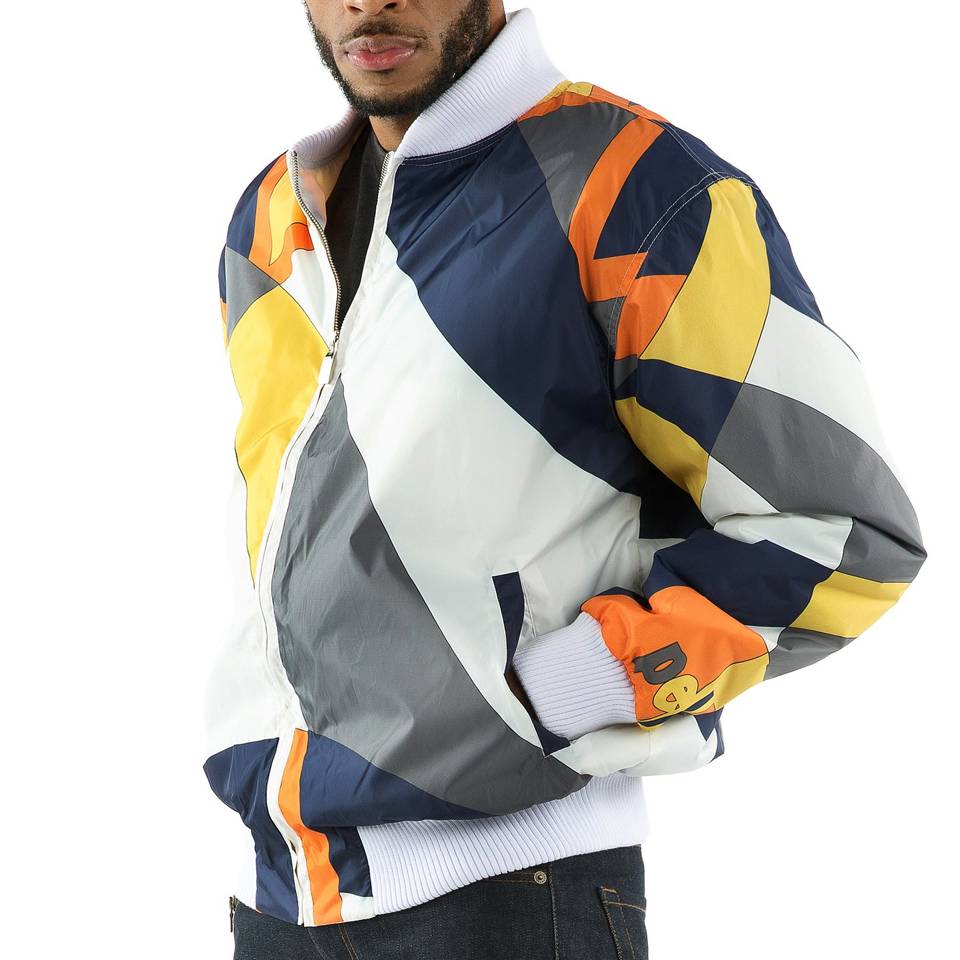 Pelle Pelle Men Abstract White Jacket