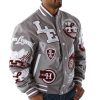 Pelle Pelle Men American Legend Varsity Grey Jacket