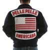 Pelle Pelle Men Americana Studded Navy Blue Wool Jacket