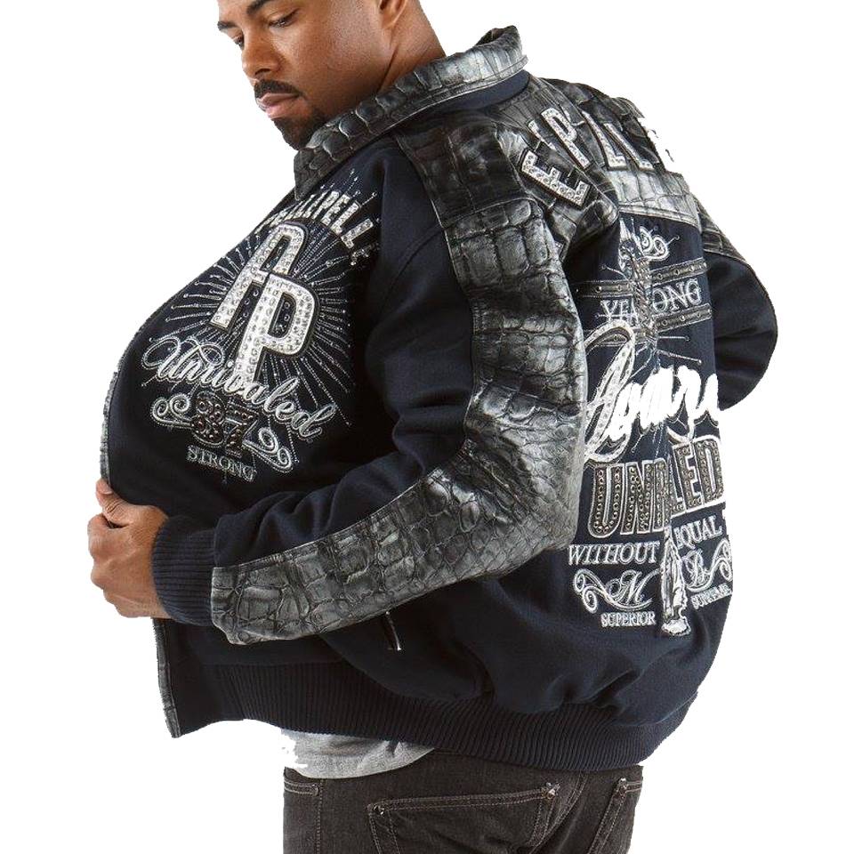 Pelle Pelle Men Avant Garde 1978 Unrivaled Supreme Navy Blue Jacket