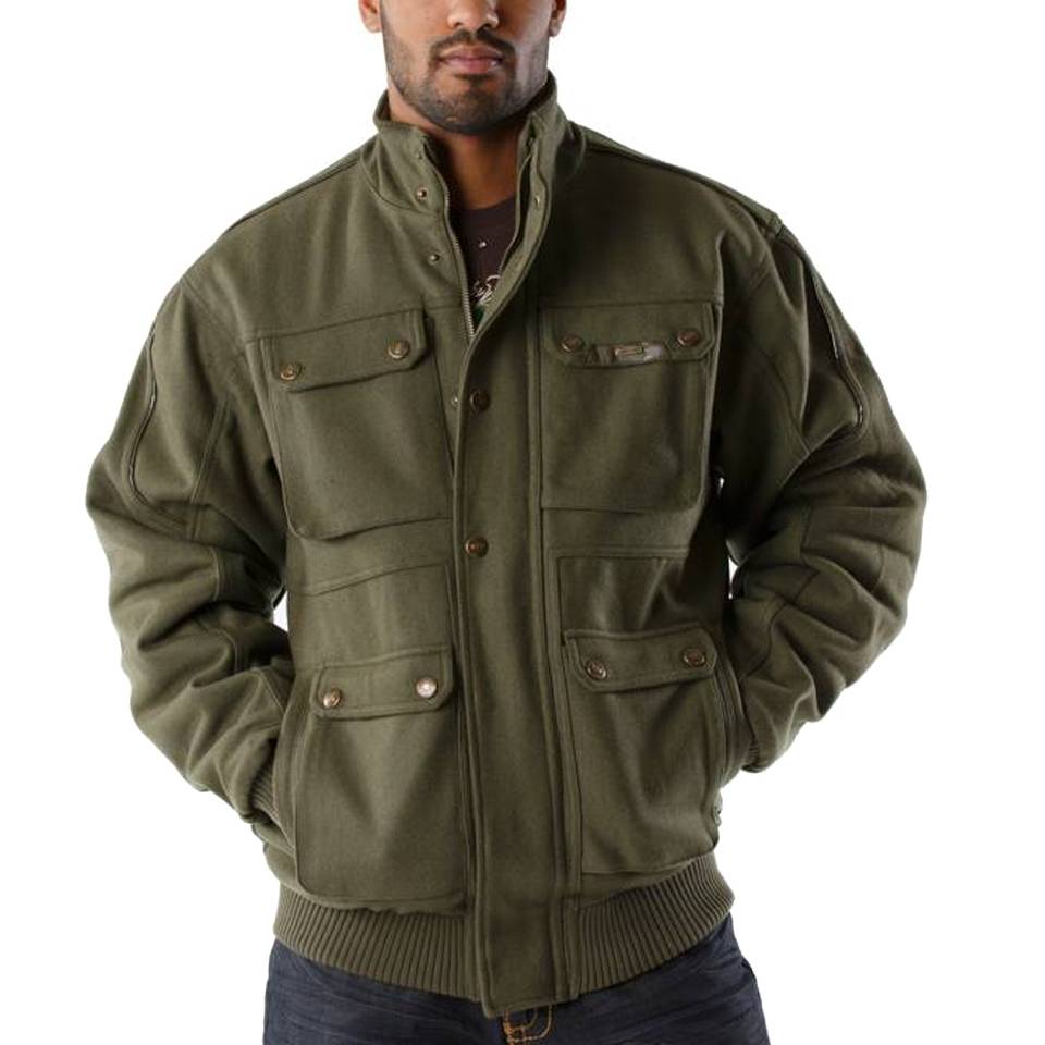 Pelle Pelle Men Bellow Pocket Olive Green Jacket