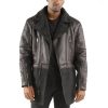 Pelle Pelle Men Biker Black Long Coat