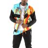 Pelle Pelle Men Black Picasso Warm Up Tracksuit
