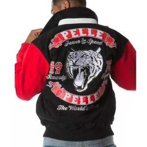 Pelle Pelle Men Black World's Finest Tiger Twill Jacket
