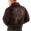 Pelle Pelle Men Dark Brown Eagle Wool Jacket