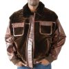 Pelle Pelle Men Deluxe Shearling Dark Brown Jacket