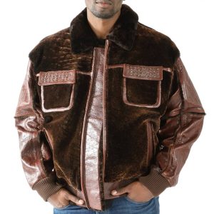 Pelle Pelle Men Deluxe Shearling Dark Brown Jacket