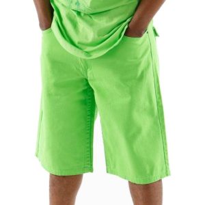 Pelle Pelle Men Flap Pocket Lime Green Short