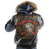 Pelle Pelle Men Forty Years MB 1978 Black Fur Hooded Leather Jacket