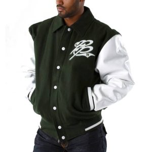 Pelle Pelle Men Green Marc Buchanan World Famous Jacket