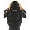 Pelle Pelle Men King Of Thrones 1978 Black Fur Hood Wool Jacket