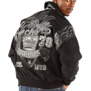 Pelle Pelle Men King Of Thrones 1978 Black Jacket