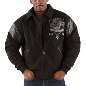 Pelle Pelle Men King Of Thrones 1978 Black Wool Jacket