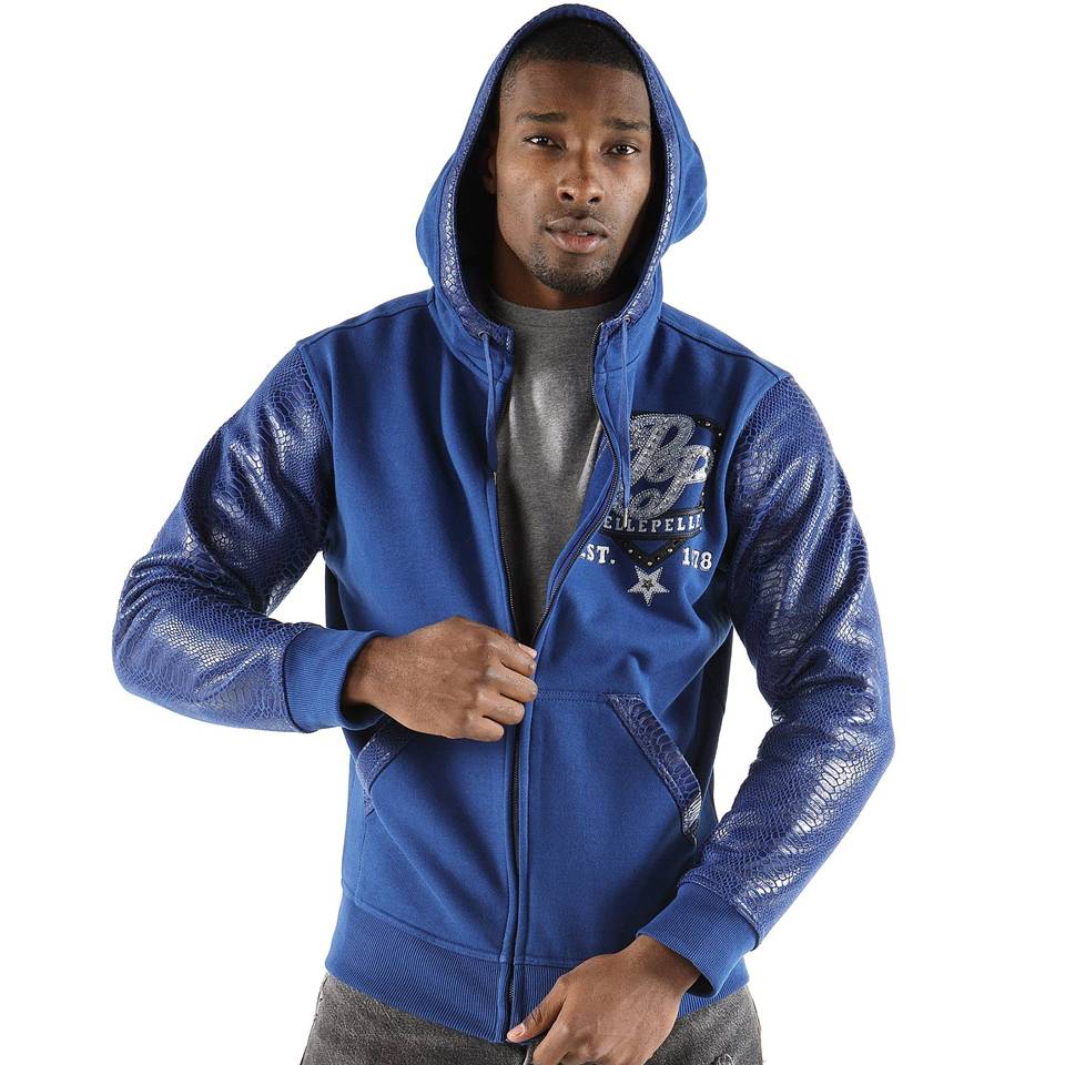 Pelle Pelle Men King Of Thrones 1978 Blue Hoodie