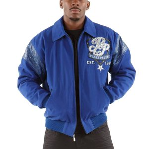 Pelle Pelle Men King Of Thrones 1978 Blue Jacket
