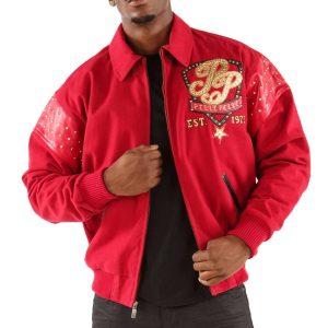 Pelle Pelle Men King Of Thrones 1978 Red Jacket