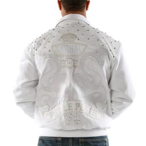 Pelle Pelle Men Lethal 1978 White Cabernet Plush Jacket