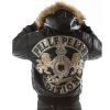 Pelle Pelle Men MB Legacy Edition Black Fur Hood Leather Jacket