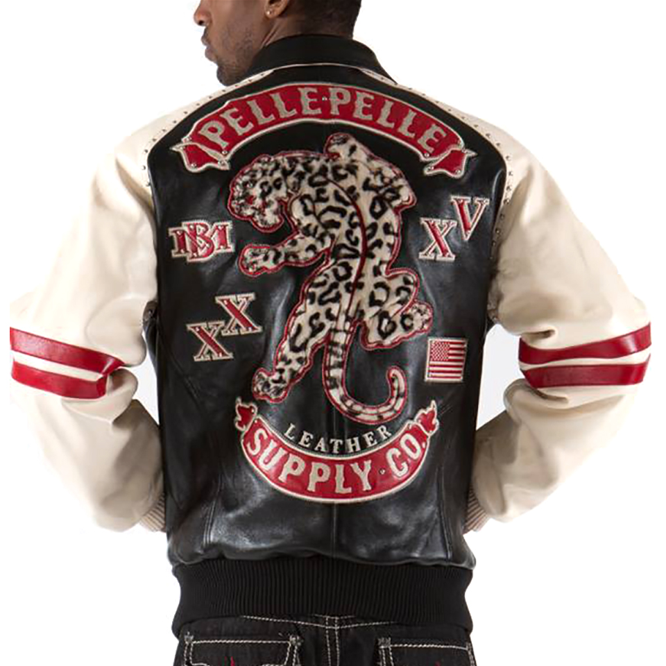 Pelle Pelle Men MB Panther Black Genuine Leather Jacket