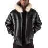 Pelle Pelle Men MB Panther Fur Hood Black Jacket