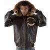 Pelle Pelle Men MB Panther Fur Hood Dark Brown Jacket