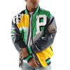 Pelle Pelle Men MB Slam Dunk Green Jacket
