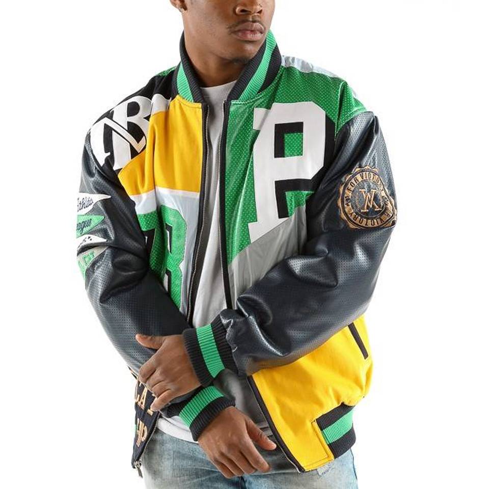Pelle Pelle Men MB Slam Dunk Green Jacket