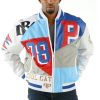 Pelle Pelle Men MB Slam Dunk White Jacket
