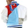 Pelle Pelle Men MB Slam Dunk White Nylon Jacket