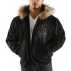 Pelle Pelle Men Platinum and Diamonds MB 1978 Black Fur Hood Jacket