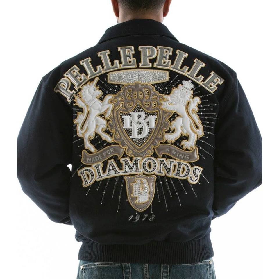 Pelle Pelle Men Platinum & Diamonds MB 1978 Black Wool Jacket