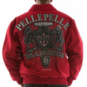 Pelle Pelle Men Platinum & Diamonds MB 1978 Red Wool Jacket