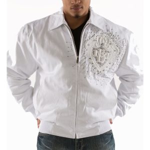 Pelle Pelle Men Platinum and Diamonds MB 1978 White Jacket