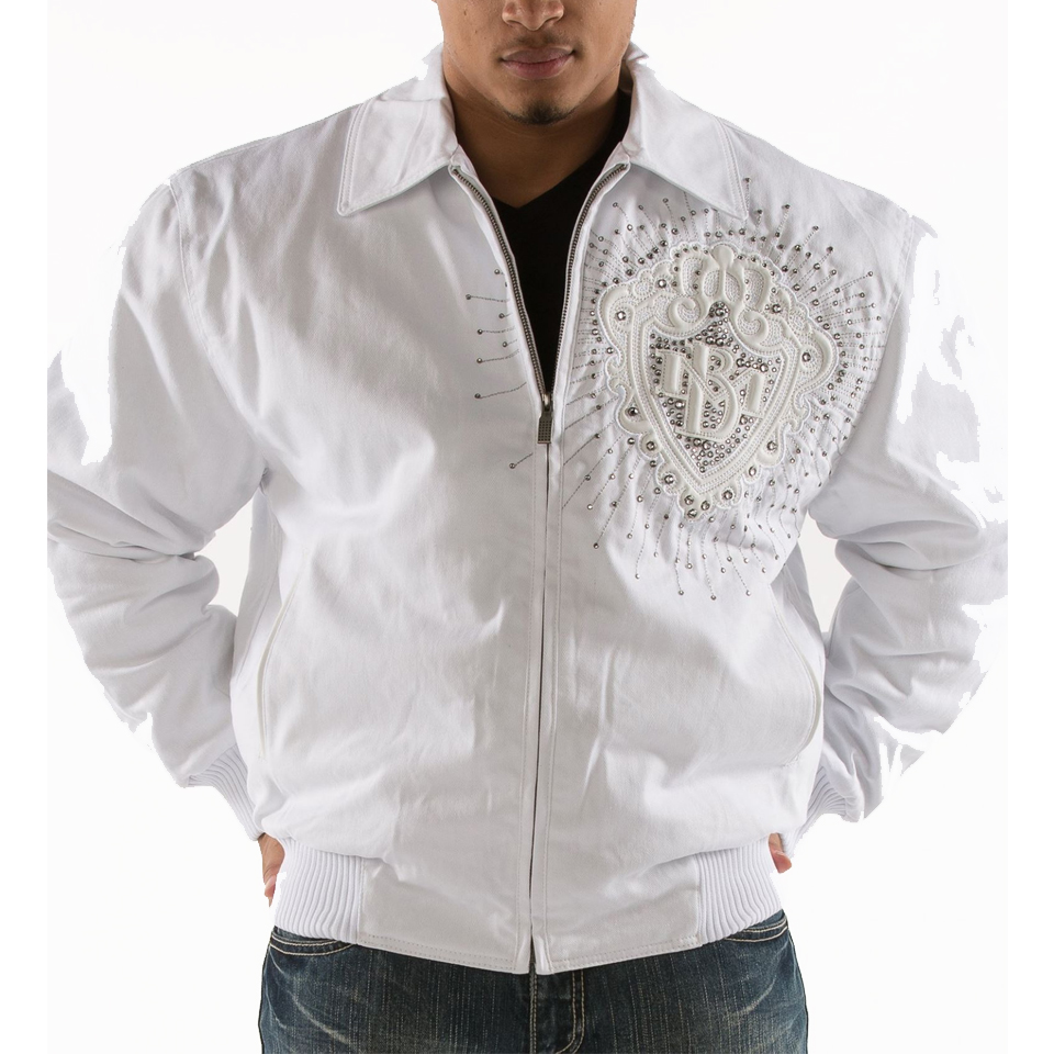 Pelle Pelle Men Platinum and Diamonds MB 1978 White Jacket