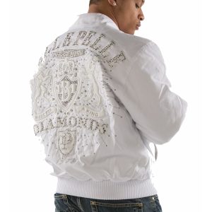 Pelle Pelle Men Platinum & Diamonds MB 1978 White Wool Jacket