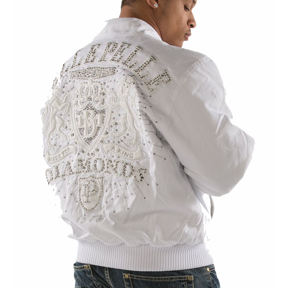 Pelle Pelle Men Platinum & Diamonds MB 1978 White Wool Jacket