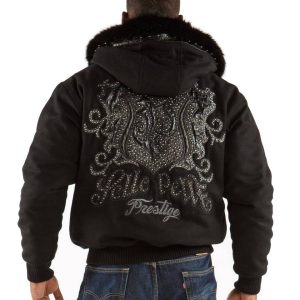 Pelle Pelle Men Prestige Black Fur Hood Jacket