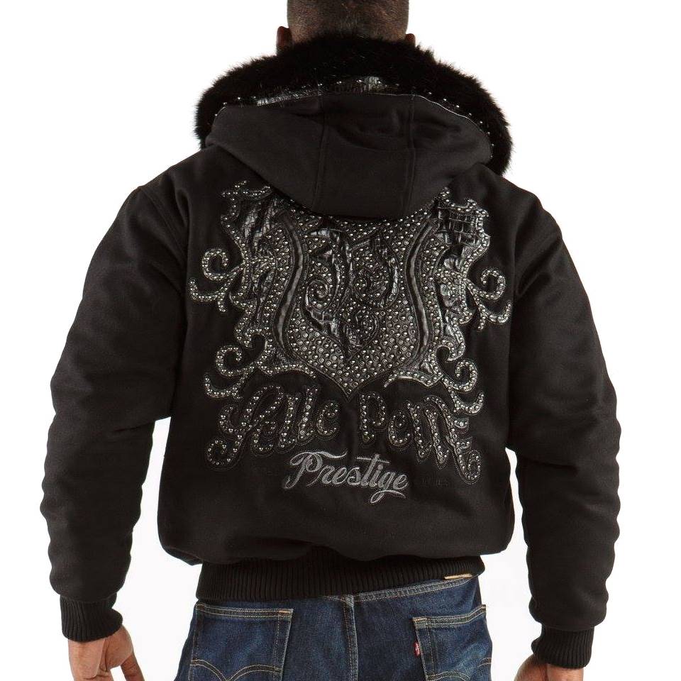 Pelle Pelle Men Prestige Black Fur Hood Jacket