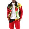 Pelle Pelle Men Red Picasso Warm Up Tracksuit