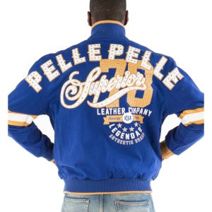 Pelle Pelle Men Superior MB 1978 Legendary Blue Wool Jacket