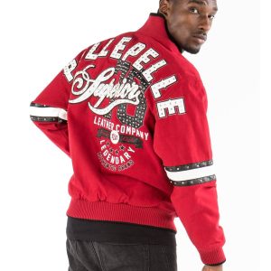 Pelle Pelle Men Superior MB 1978 Legendary Red Wool Jacket