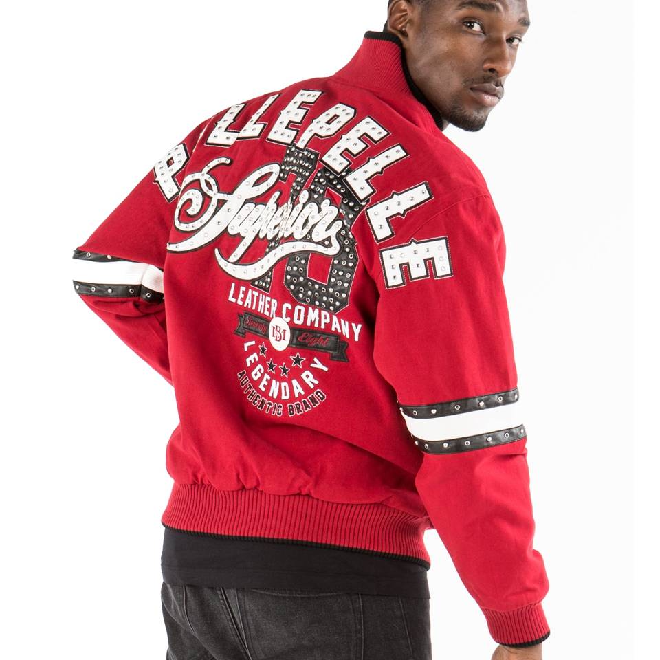 Pelle Pelle Men Superior MB 1978 Legendary Red Wool Jacket