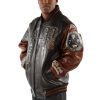 Pelle Pelle Men Varsity Patches Black Jacket