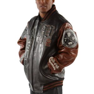 Pelle Pelle Men Varsity Patches Black Jacket